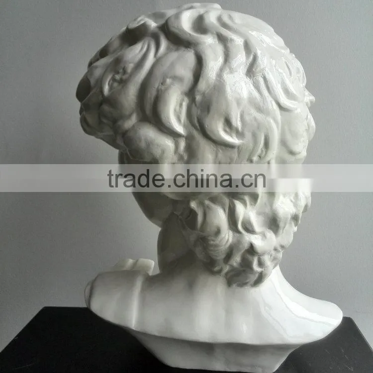 Polyresin famous man head sculpture