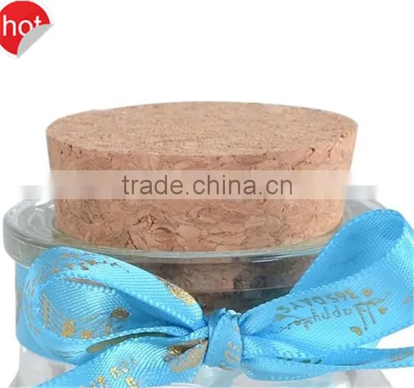 glass bottle with cork rectangular shape