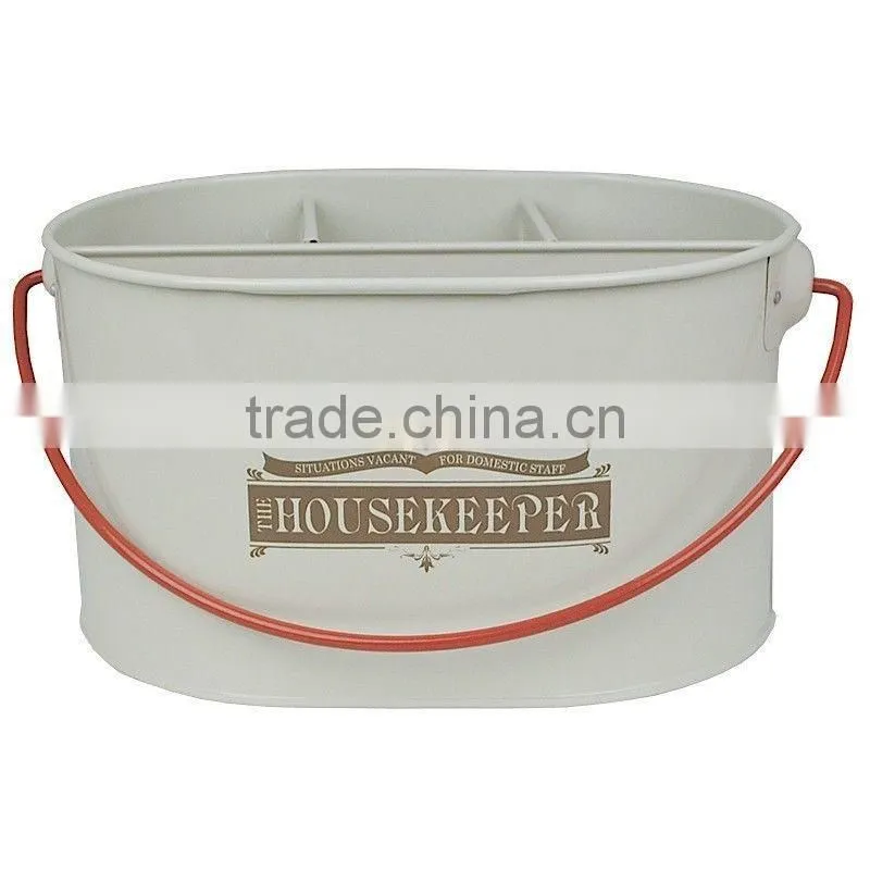 Large Metal trash can_Garden Outdoor Sundries Collector