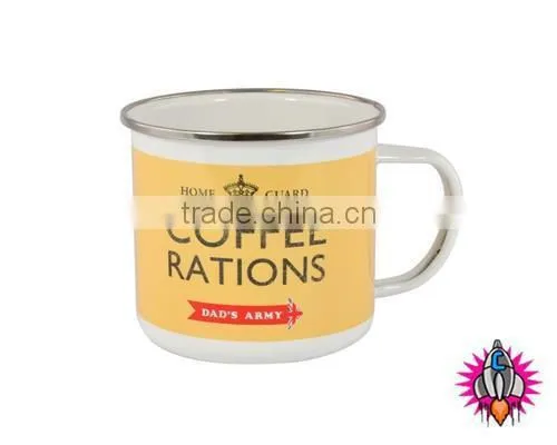 customized enamel mug CAMPING TEA COFFEE MUG CUP