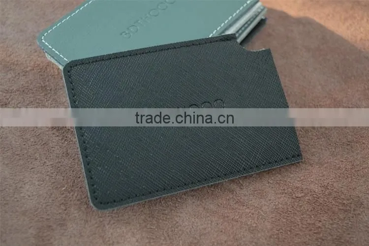 Custom portable card holder/ leather card holder wallet from Italy