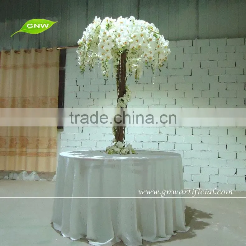 GNW BLS081 6ft decorative red color fake blossom wooden tree branch centerpiece for wedding use