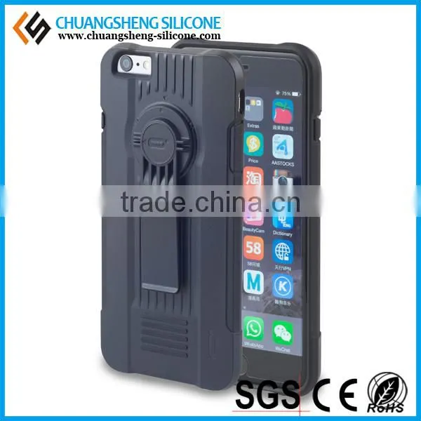 New fashion colorful new PP silicone phone case with 360 degree holder