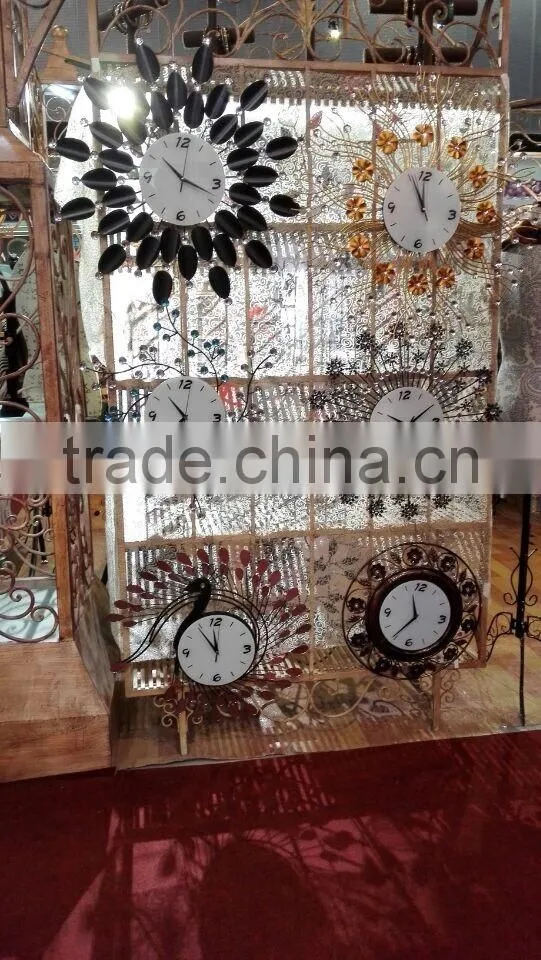 Flower metal wall digital clock (ghz-31)