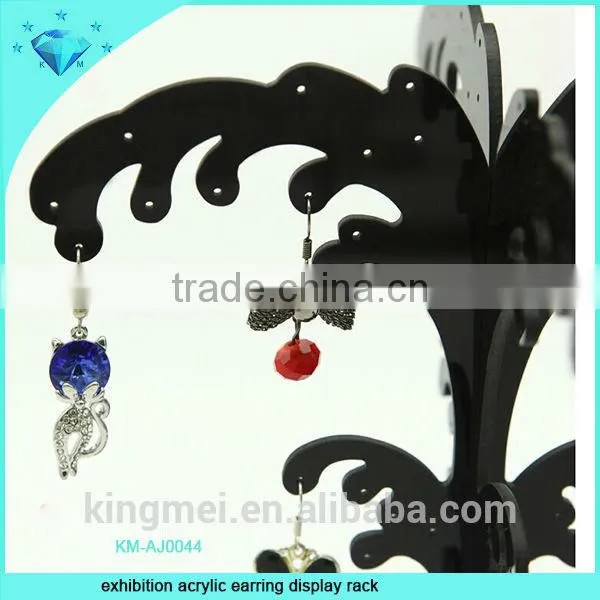 exhibition acrylic jewelry display rack