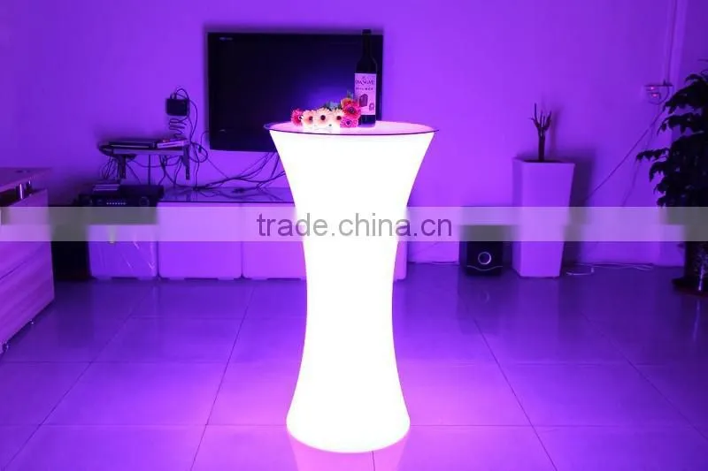 party cocktail tables/ nightclub led bar cocktail table/ led light up bar cocktail table