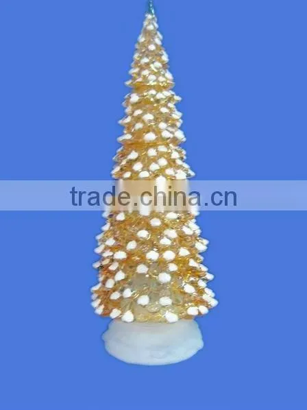acrylic factory printing christmas decoraive glitter plastic tree