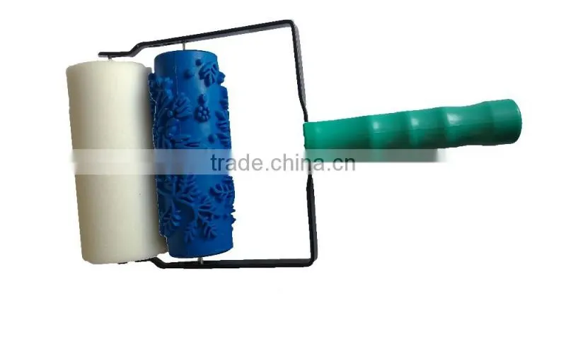 Paint Brush Roller Decoration Tools Decorative Wall Rubber Roller Soft Pattern