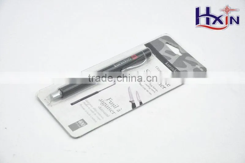 Pen style electroplated diamond sharpener for fishing knife
