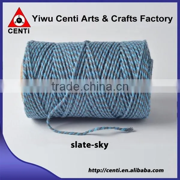Factory violet and emerald double coloured original cotton bakers twine for wimbledon