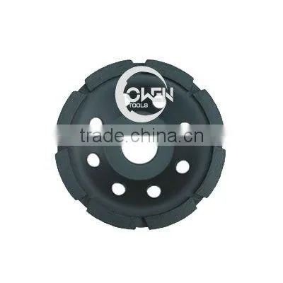 Top quality cold-pressed single row concrete diamond cup grinding wheel