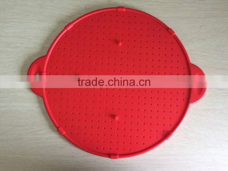 2016 Customized color 3-in-1 silicone splatter screen
