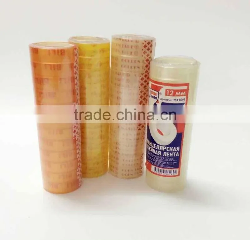 wholesale transparent Stationary Tape official tape with 1'' plastic core
