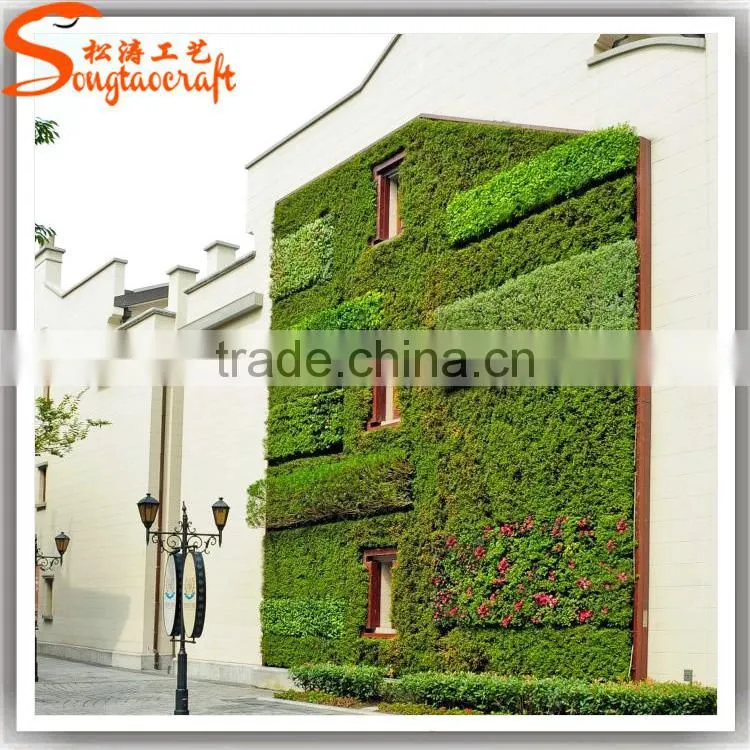 factory price Competitive price plastic plant wall artificial vertical grass wall artificial green wall