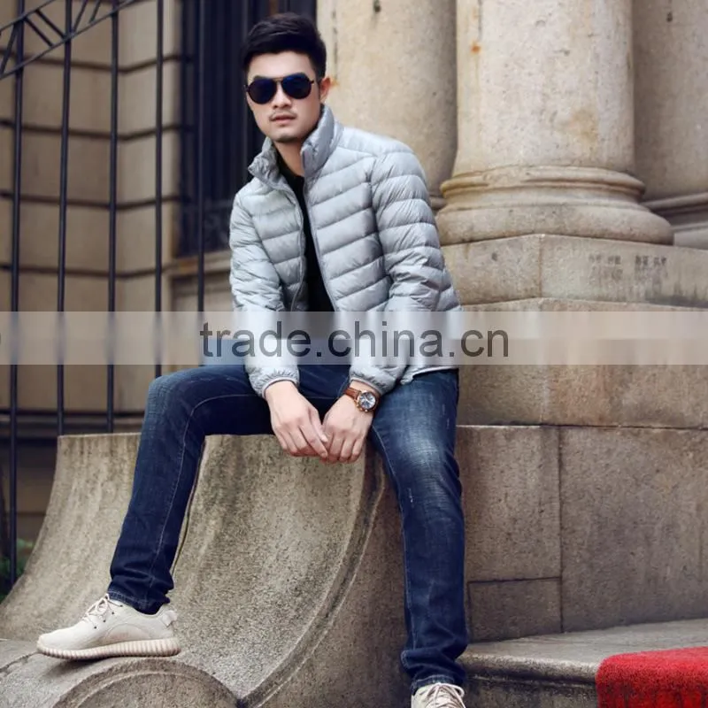 2017 Fashion Winter Jacket Foldable Ultra Light Man Down Jacket
