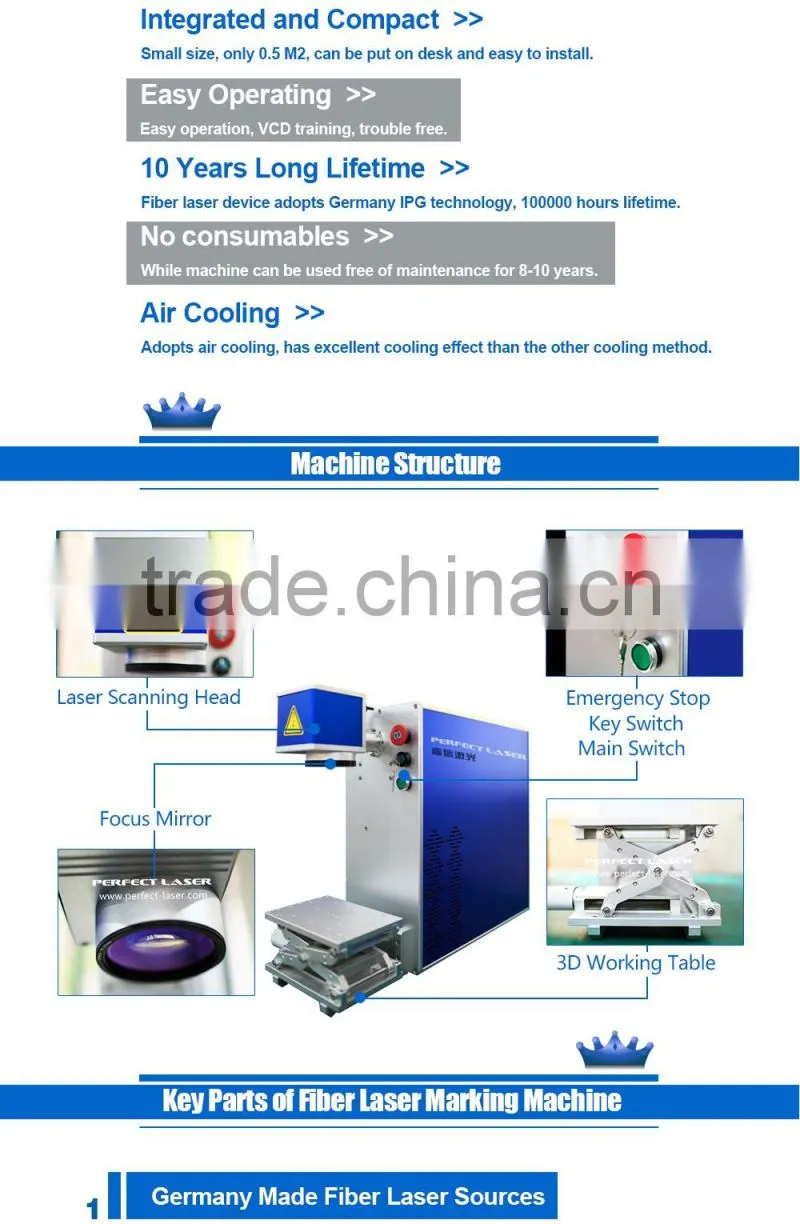 alibaba china Eastern 10w 20w fiber laser marking machine for metal tool