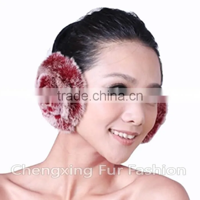 CX-EM-03N Winter Fashion European Pretty Real Rex Rabbit Earmuffs