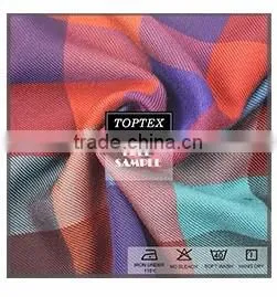 100% cotton checks yarn dyed shirt fabric