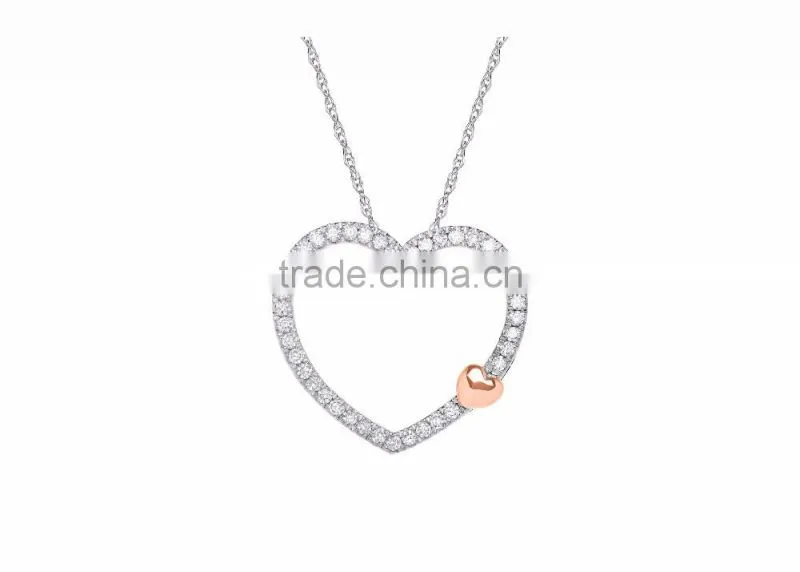 Micron finish Heart Shaped Pendant