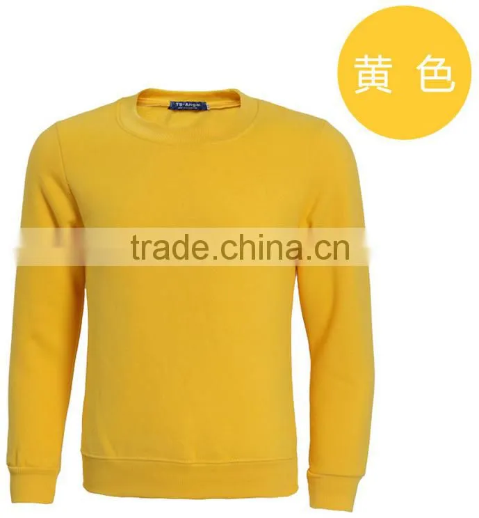 wholesale custom made high quality fleece printed knit promotional pullovers