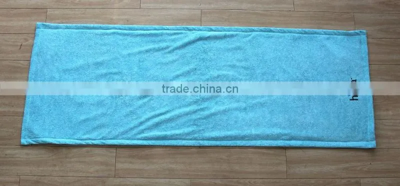 100% polyester microfiber non slip yoga towel