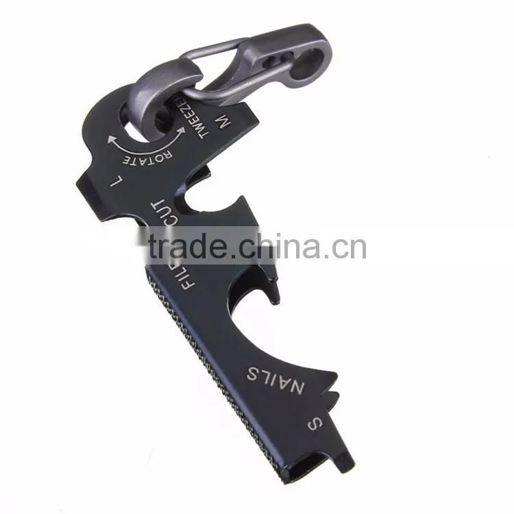 2017 New Arrival 8-in-1 Keychain Gadget Utility Key Ring EDC Multi-function Pocket Tool Survival Hot Sale