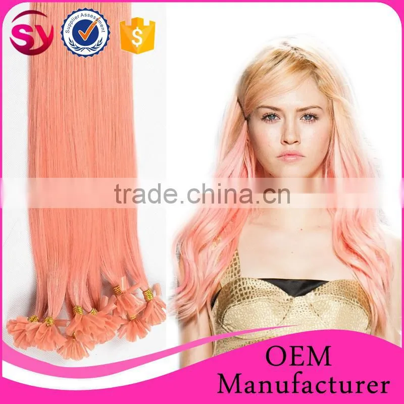 factory price ombre u tip hair extension, prebonded U tip hair, keratin U tip hair extension