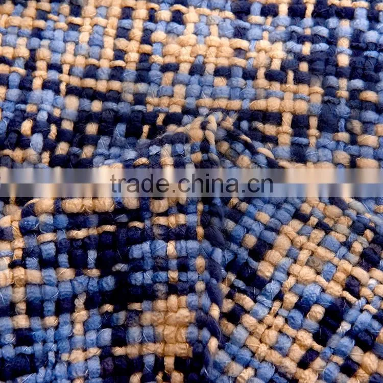 Cheap factory price Acrylic hand made throw knit blanket