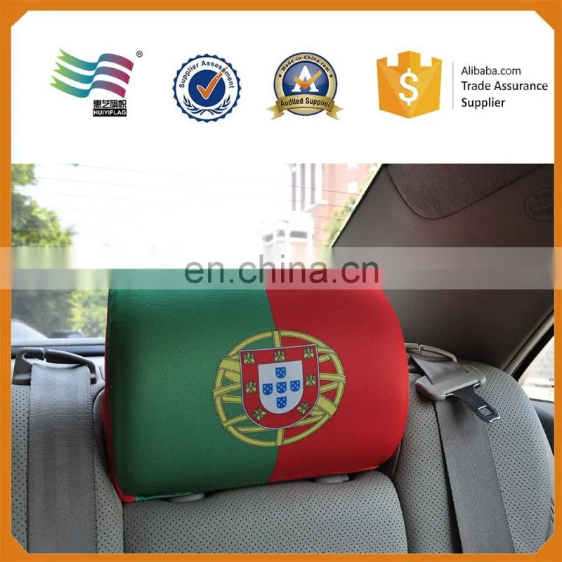 custom flag car headrest socks and seat head covers