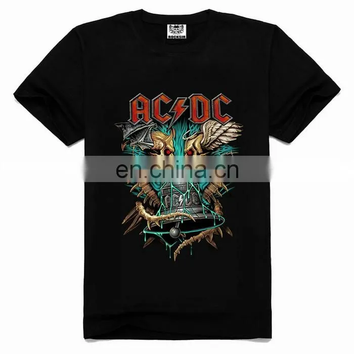 Rock music band t shirts,ac dc t-shirt,rock t-shirt ac dc