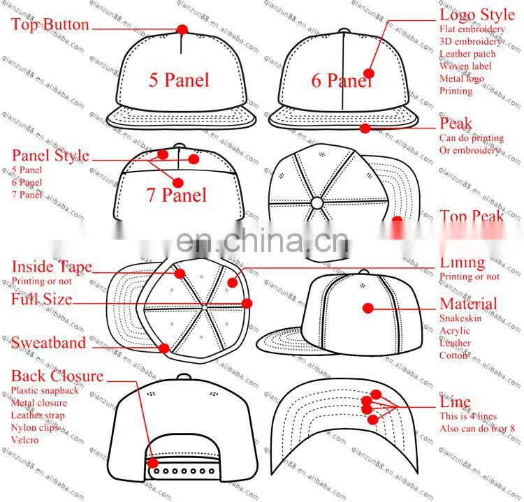 new fashion custom leather patch 5 panle plain dad hat