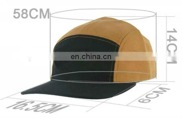 Custom Design Tie Dye Hats 5 Panel Hat with Woven Label
