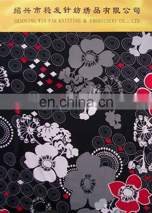 SPANDEX PRINTING KNITTED FABRIC DTY FOR GARMENT