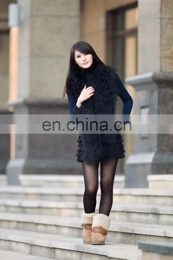 Tibet Mongolian Lamb Fur Scarf for women wear
