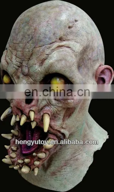 Latex Adult Tongue Zombie Mask Undead Walker Halloween Ghoulish Productions