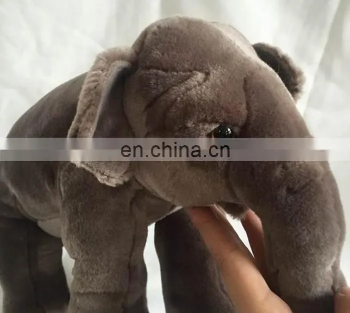 modicate delicate plush grey elephant animal toy