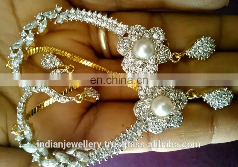 cz stone ear cuffs exporter, ad jewellery ear cuffs manufacturer