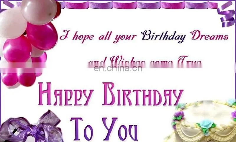New design collection handmade birthday gretting card