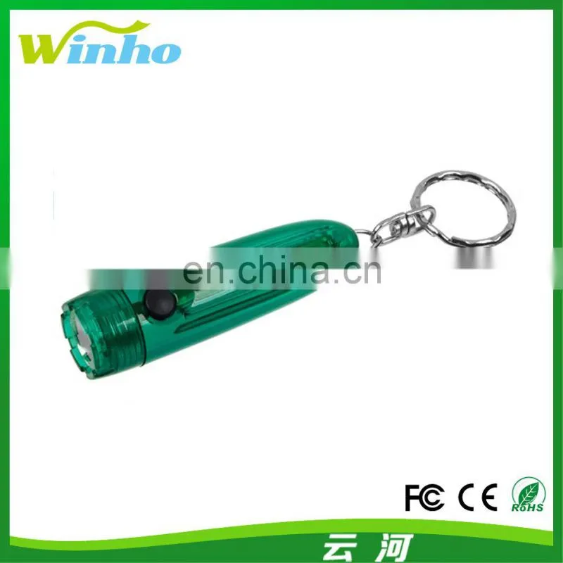 Winho customized style plastic Cylinder led KeyChain
