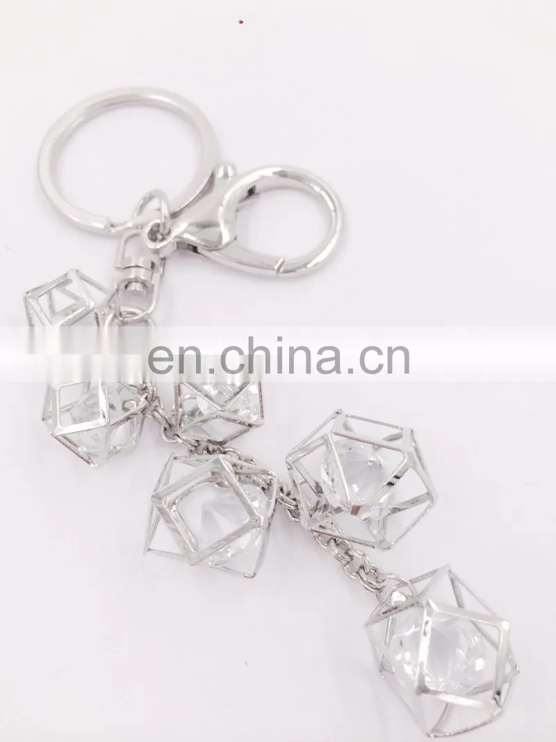 Colorful Flower Keychain Rainbow Charm Pendant Key Chain Key Holder Jewelry For Women