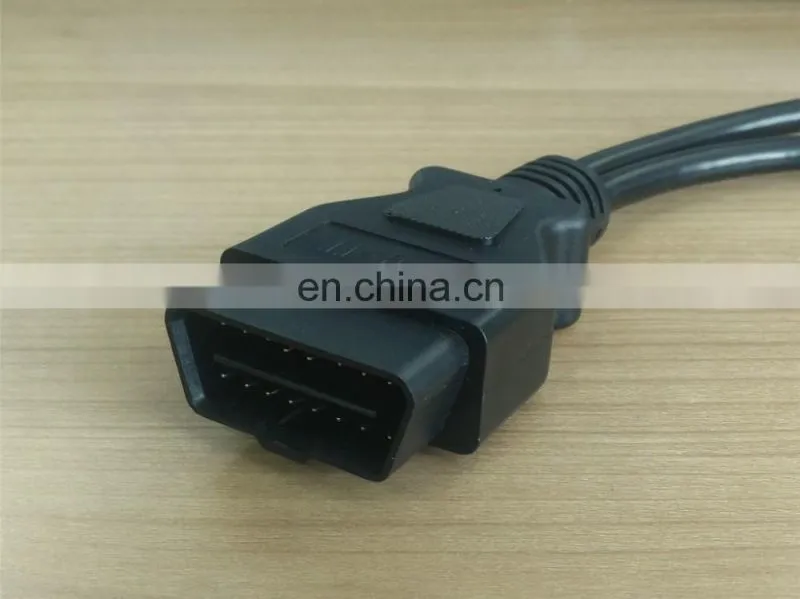 OBD2 Male to 2Female Adapter Splitter Extension Cable OBD II for All Cars 20cm 1ft