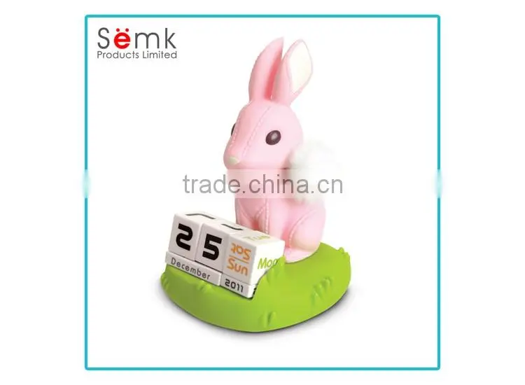 2016 custom made rabbit shape design calendar Chinese advent calendar on sale