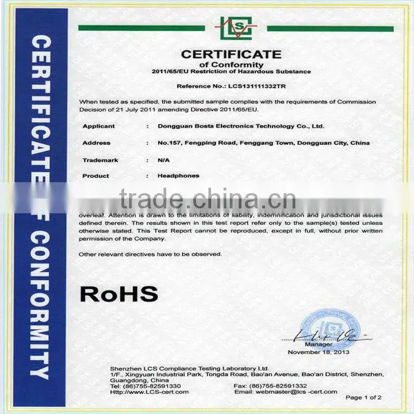 hot selling rohs friendly bluetooth headset foldable oem odm headset