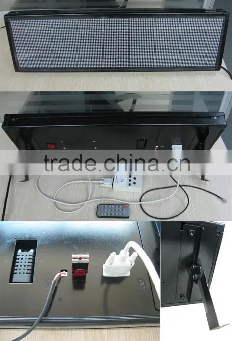 128*32 p4.75 dot matrix high bright programmabe bus video led open sign/bus stop sign