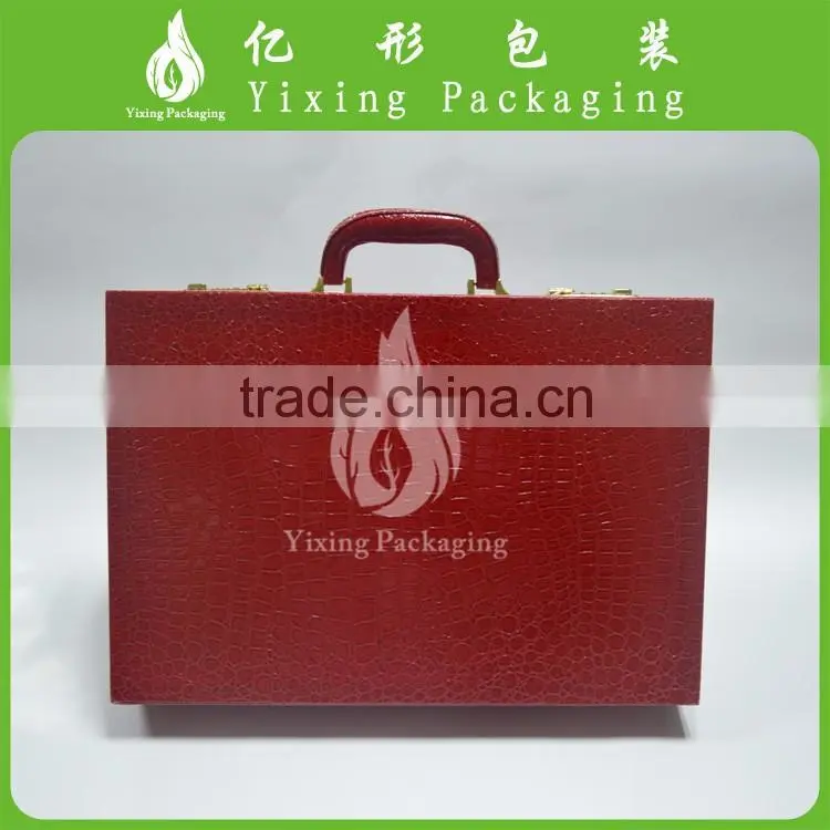 promotional large handmade PU leather 24 slots wholesale watch case