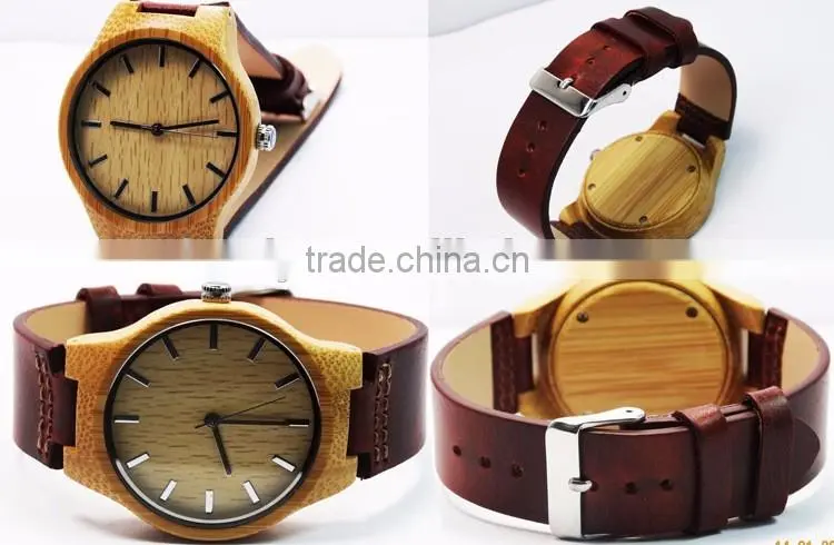pair 100% natural Bamboo Watch New Arrival Women Wristwatches High Quality Vintage Style for couples