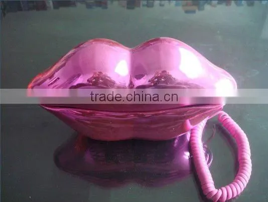 Red Lip Telephone For Home , Stock Lip Shape Telephone
