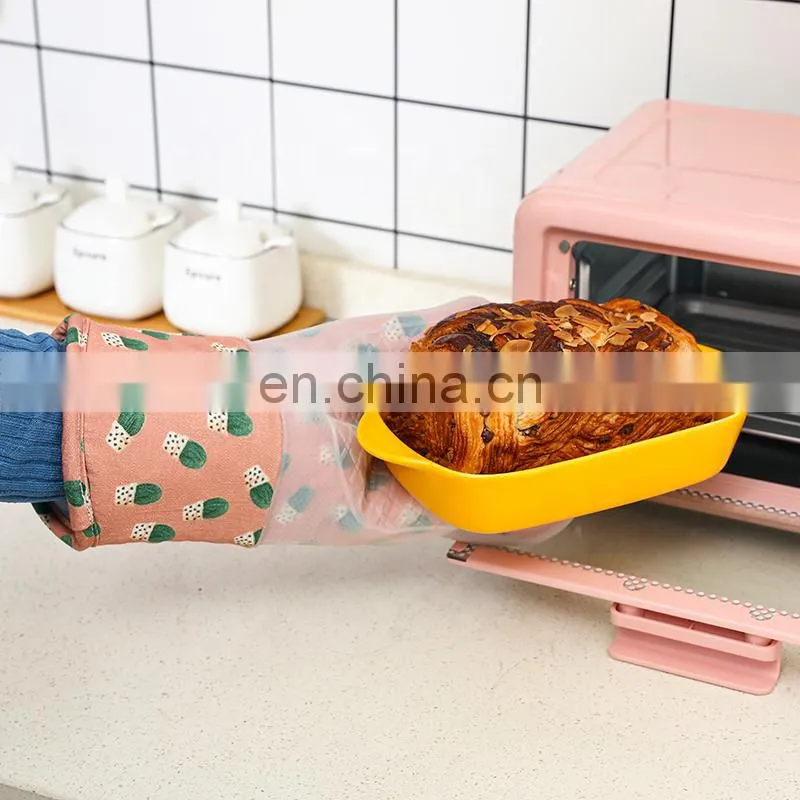 Heat Resistant Silicone Oven Mitt Microwave Mitts Custom for Kitchen Cooking
