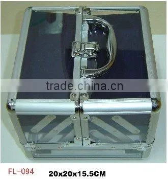 2013 new design HK style Aluminum acrylic case with locks and handle size :210*210*100mm