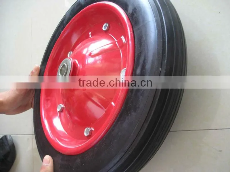16 Inch Flat Free Wheels/PU Foam Wheel